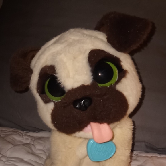 Real Fur Friends JJ the Jumping Pug Interactive Dog - Picture 3 of 9